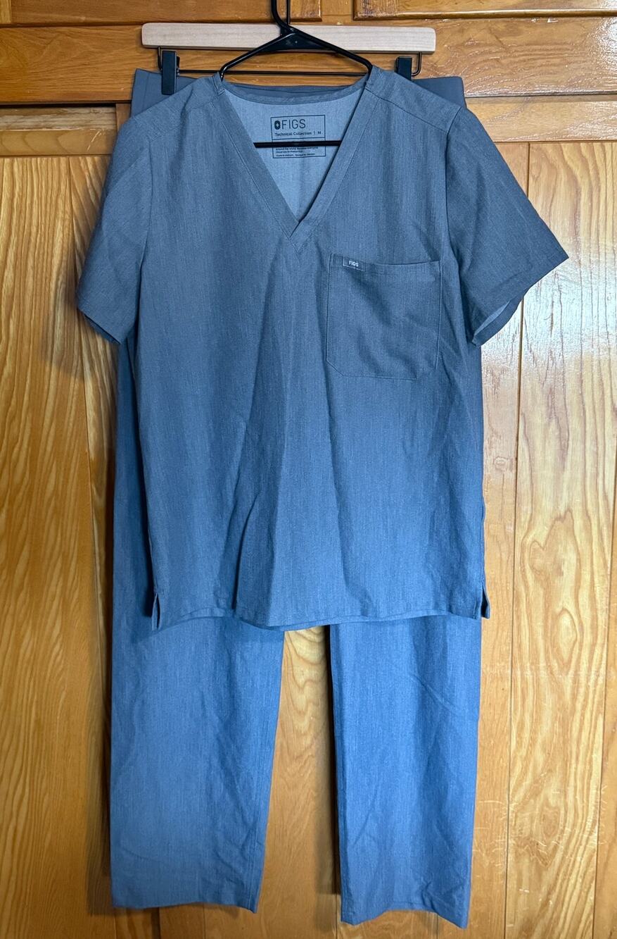 FIGS Catarina Scrub Top M & Jogger Pants Large Tall Set